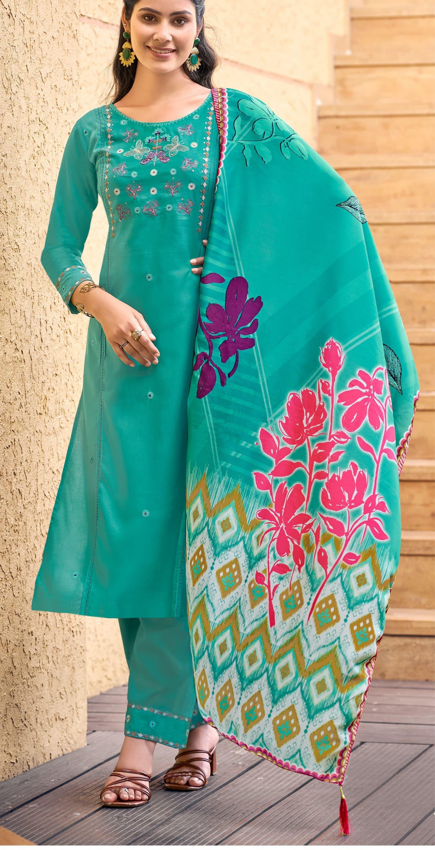 Premium Soft Muslin 3pcs set (Kapoor 390)
