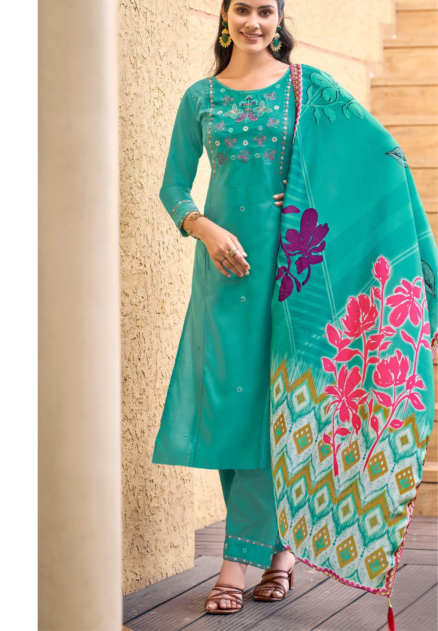 Premium Soft Muslin 3pcs set (Kapoor 390)