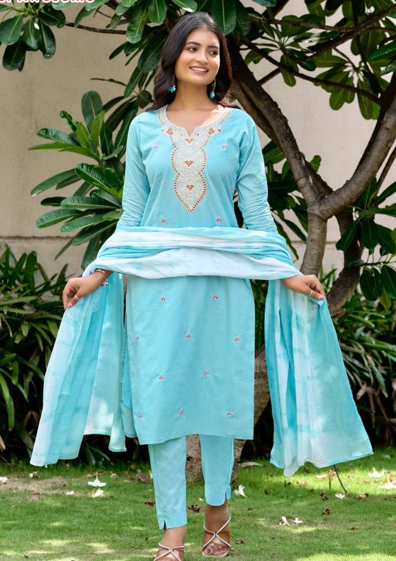 Premium Cotton 60*60 - 3pc suit Kapoor 357