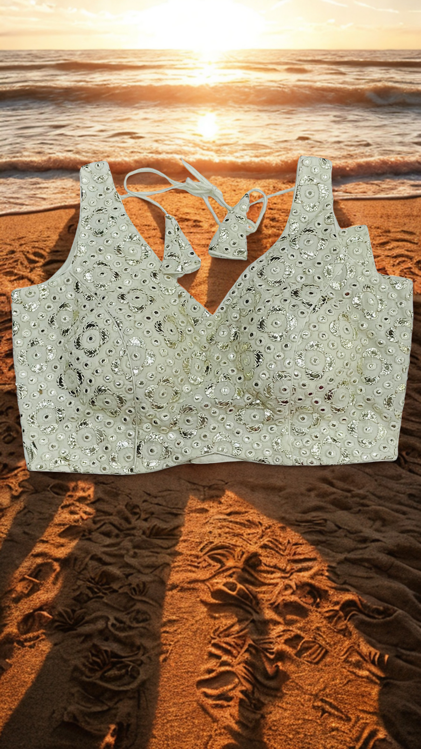 Blouse - Mirror - with sleeves inside